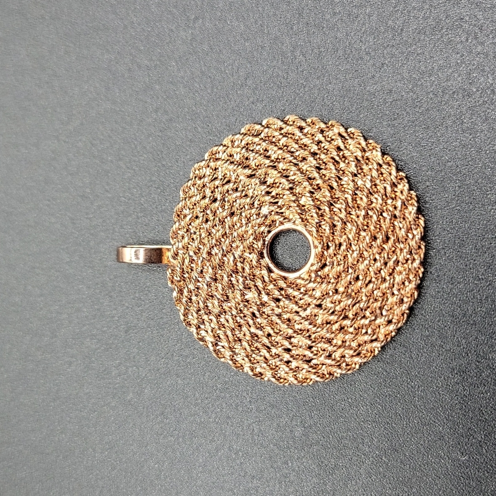 Rose Gold Round Pendant
